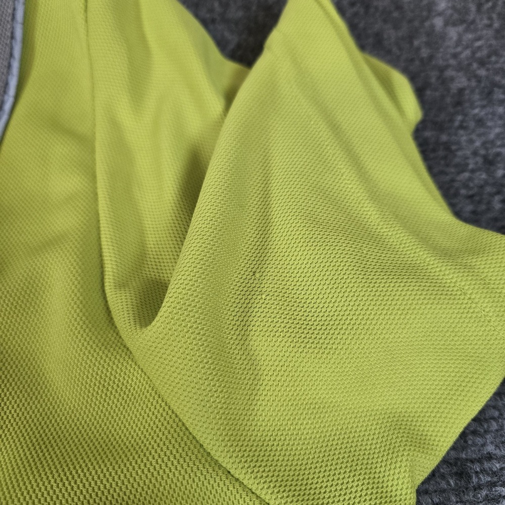 Grand Slam Golf Polo Slim Fit Large L Polo Short Sleeve Shirt Green/Yellow Neon‎ - Picture 4 of 12